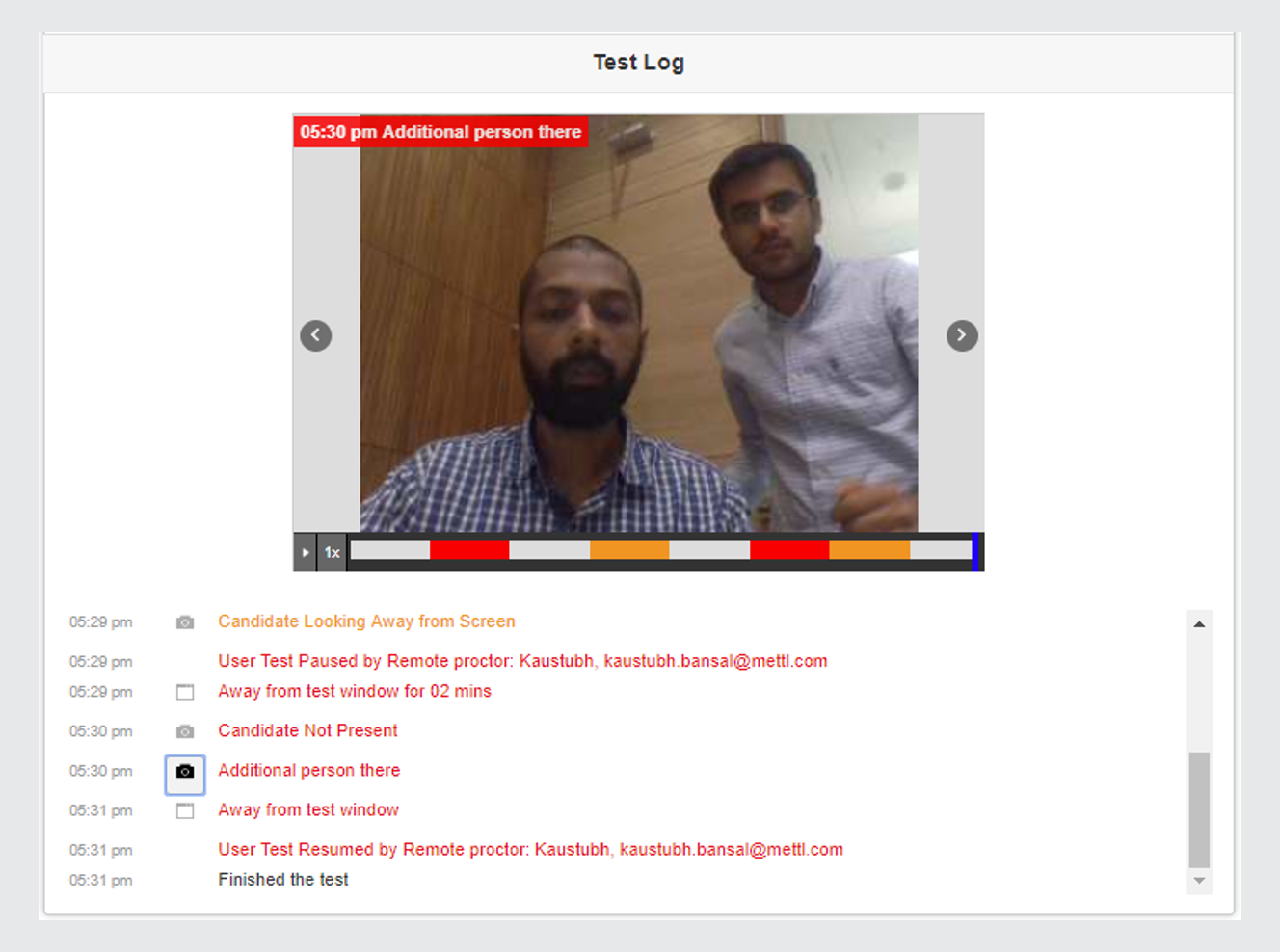 Review and take action using a detailed report 