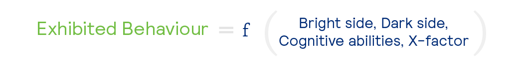 Exhibited_Behavior_formula_difference_between_psychometric_and_skills_test