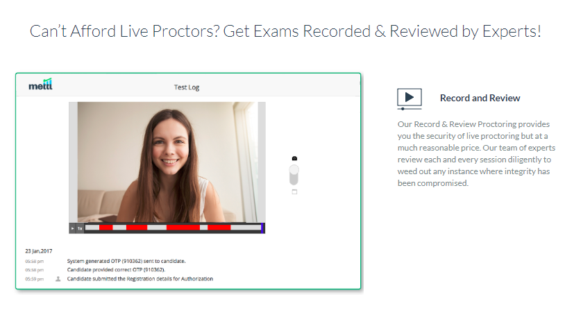 Mercer | Mettl's live proctoring