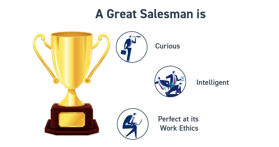 Traits of a superb salesman - Hire core team in a startup