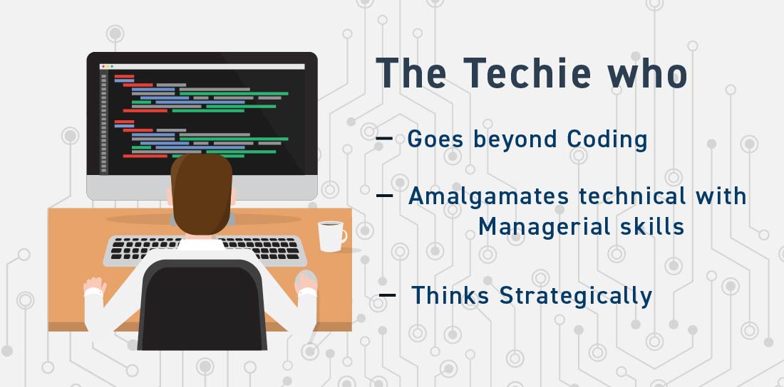 The techie who goes beyond coding. Hire core team in a startup